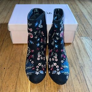 Floral booties